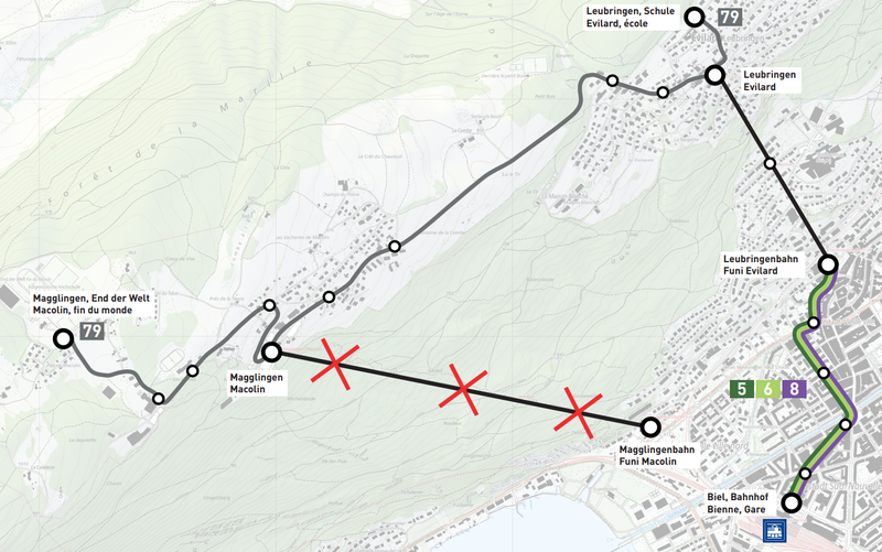 Magglingenbahn ausser Betrieb